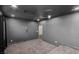 The carpeted media room features a ceiling fan and window with privacy shades at 7338 Flying Pegasus Ct, Las Vegas, NV 89131