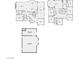 A set of floor plans of the first and second floor, plus one additional living room and bathroom at 7338 Flying Pegasus Ct, Las Vegas, NV 89131