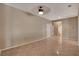 Empty room shows door to bathroom and tile flooring at 7564 Wingspread St, North Las Vegas, NV 89084