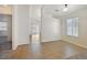 Dining room with tile flooring and large window at 8472 W Gilmore Ave, Las Vegas, NV 89129