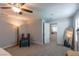 Open primary bedroom space that connects to another bedroom space at 9160 Lynea Ct, Las Vegas, NV 89178