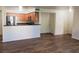 The kitchen opens to the living room and features stainless steel appliances at 9325 W Desert Inn Rd # 110, Las Vegas, NV 89117