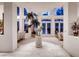 Elegant foyer with high ceilings, tiled flooring, and grand statue providing a sophisticated entrance at 10 Innisbrook Ave, Las Vegas, NV 89113