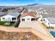 This aerial view highlights a clean, spacious backyard, perfect for your landscape vision at 10239 Meandering Dell Ave, Las Vegas, NV 89166