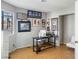 Office with a black desk and a window at 2699 Aldonza Dr, Henderson, NV 89014