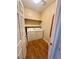 Convenient in-unit laundry room with washer, dryer, and storage shelf at 3550 Bay Sands Dr # 2097, Laughlin, NV 89029
