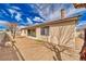 Low-maintenance backyard with desert landscaping, a cozy patio, and a secure, fenced perimeter at 3891 Sedgwick, Pahrump, NV 89061