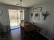 Bright dining room with backyard access and space for Gathering gatherings at 4107 Macadamia Dr, Las Vegas, NV 89115