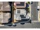 Overhead shot showcasing the solar panels on the roof of a modern home at 513 Founders Creek Ave, North Las Vegas, NV 89084
