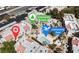 Aerial view of community featuring pool, park and residential buildings at 5162 S Jones Blvd # 106, Las Vegas, NV 89118