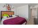 Bedroom features carpet flooring, natural light, and closet at 6208 Rathbone St, Las Vegas, NV 89166