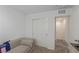 This bedroom offers a carpeted floor and walk-in closet at 6208 Rathbone St, Las Vegas, NV 89166