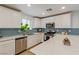 Well-equipped kitchen with white cabinetry, stainless steel appliances, and ample countertop space at 6208 Rathbone St, Las Vegas, NV 89166