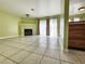 Bright living room boasts a fireplace and large sliding doors for natural light at 6250 W Flamingo Rd # 135, Las Vegas, NV 89103
