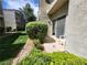 Outdoor patio with lush greenery, offering a private and tranquil space at 6250 W Flamingo Rd # 135, Las Vegas, NV 89103