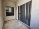 Enclosed outdoor patio with sliding glass doors and additional window at 6250 W Flamingo Rd # 135, Las Vegas, NV 89103