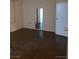 Bedroom showing floors and a peek into the bathroom and closet at 7255 W Sunset Rd # 2093, Las Vegas, NV 89113