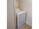 Modern white dryer in laundry area with neutral flooring and clean, streamlined design at 7255 W Sunset Rd # 2093, Las Vegas, NV 89113