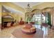 Elegant lobby area with stylish seating, concierge desk, and a welcoming ambiance at 7255 W Sunset Rd # 2093, Las Vegas, NV 89113