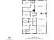 Detailed second floor plan of the house at 7837 Hamilton Pool Dr, Las Vegas, NV 89113