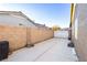 Spacious side yard with concrete and block wall. Great for parking and privacy at 7913 Rushmore Ave, Las Vegas, NV 89131