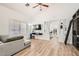 Spacious living room with hardwood floors and ample natural light at 8515 Belcastro St, Las Vegas, NV 89113