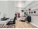 Bright home office with built-in bookshelves, perfect for work and study at 8515 Belcastro St, Las Vegas, NV 89113