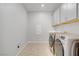 Laundry room featuring modern appliances and ample storage space at 8564 Scalpay St, Las Vegas, NV 89166