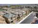 An aerial view showcases a well-planned residential area with tidy streets and attractive homes at 8564 Scalpay St, Las Vegas, NV 89166