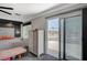 Enjoy the views from the large balcony with outside seating and modern railing at 8725 Hawk Canyon St, Henderson, NV 89074