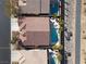 Stunning aerial view of a property showcasing a pool, spa, patio, and surrounding landscaping at 8894 Don Horton Ave, Las Vegas, NV 89178