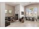 Bright living and dining areas with high ceilings, neutral walls and lots of natural light at 8894 Don Horton Ave, Las Vegas, NV 89178