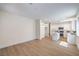 Open living area features a spacious kitchen, center island, and modern appliances at 9193 Black Slate St, Las Vegas, NV 89123