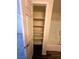 Linen closet next to bathtub with shelving to maximize storage space at , Henderson, NV 89014