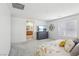 Primary bedroom with an ensuite bathroom and a large dresser with TV at 160 Lilt Ave, Henderson, NV 89011