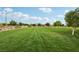 Well-maintained community park features lush green grass, mature trees, and meticulous landscaping under a sunny sky at 160 Lilt Ave, Henderson, NV 89011