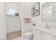 Cozy bathroom with modern toilet and fixtures and decor at 177 Cactus Sunrise St, Las Vegas, NV 89138