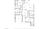 Detailed floor plan showcasing the layout of the house with labeled rooms and dimensions at 177 Cactus Sunrise St, Las Vegas, NV 89138