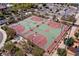 Aerial view of well-maintained community basketball courts at 2616 Tolmezzo St, Henderson, NV 89044