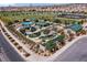 Aerial view of neighborhood park featuring a playground and picnic area at 2616 Tolmezzo St, Henderson, NV 89044