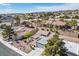 Scenic aerial shot highlighting a residential area with views of lush greenery at 2913 Laverton Dr, Las Vegas, NV 89134