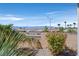 Scenic backyard view showcasing mountain landscape and desert landscaping at 3036 Monroe Park Rd, Henderson, NV 89052
