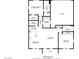 A detailed floor plan layout of the home showcasing the room dimensions and general layout at 333 Aravalli Crest St, Henderson, NV 89015
