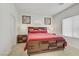 Comfortable main bedroom showcasing a full bed, neutral walls, and contemporary decor at 333 Aravalli Crest St, Henderson, NV 89015