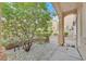 Quaint front porch area with desert landscaping and stone ground cover with an open entry way at 3457 Abilene Gold Ct, Las Vegas, NV 89129
