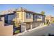 Charming condo building with private garages and desert landscaping at 3915 Palm Beach St # 201, Las Vegas, NV 89129
