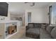 Spacious living area showcasing seamless flow into the kitchen and a comfortable sectional sofa at 3915 Palm Beach St # 201, Las Vegas, NV 89129