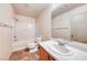 Bathroom with sink, bathtub, and toilet at 4921 Lazy Day Ct, Las Vegas, NV 89131