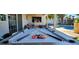 Backyard featuring a pool table, swimming pool, and covered patio, perfect for recreation at 5318 Palmyra Ave, Las Vegas, NV 89146