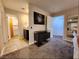 Spacious bedroom features a bathroom, with contemporary decor, and modern interiors at 5318 Palmyra Ave, Las Vegas, NV 89146